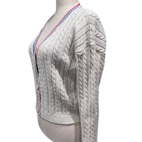 Prince x Target Pickleball Tennis Preppy Cable Knit Women's Cardigan (Size XXL) - Picture 3 of 14